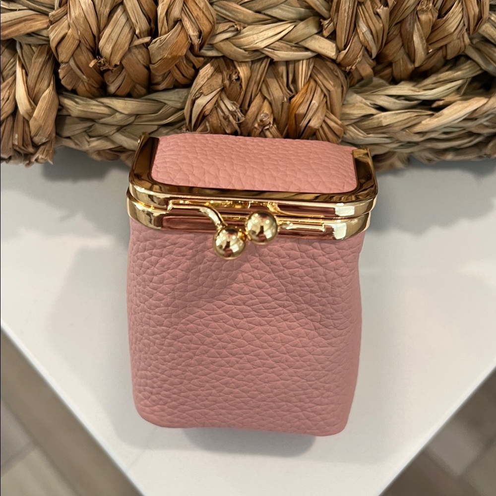 Pink Mini Kiss-Lock Coin Pouch - Picture 4 of 16